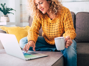 person using computer