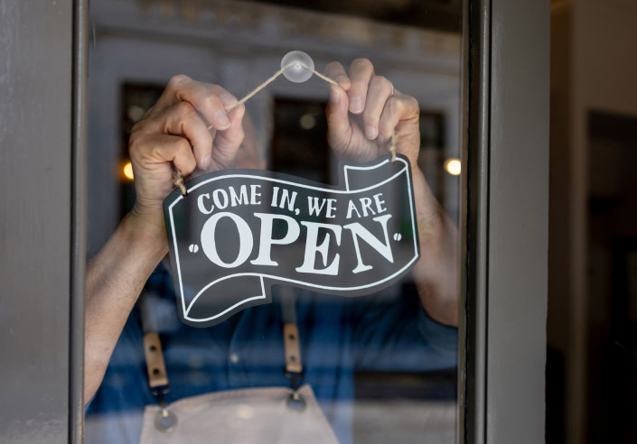 we are open sign